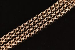 A 9ct rose gold chain, 5.3g, 50cm
