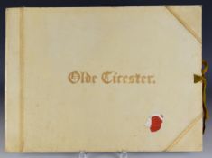 Olde Cirester (Cirencester) a series of 6 Etchings published by Ernest W. Savory 1889 one of 97 sets