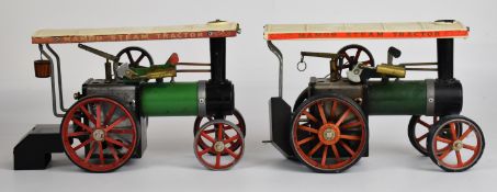 Two Mamod TE1A live steam traction engines