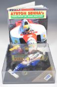 Ayrton Senna's Principles of Race Driving (1995) hardback book by Hazleton Publishing, together with
