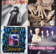 Approximately sixty six LPs, mostly Rock & Pop with some Soul, most appear VG+ to NM. Includes two