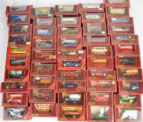 Fifty Matchbox Models of Yesteryear diecast classic cars and trucks to include Y-14 1935 ERA  RIB,
