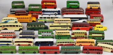 Forty diecast model buses and coaches to include vintage Dinky examples.