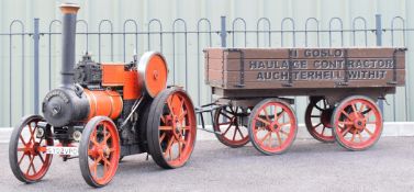 Tasker Little Giant 4 inch scale live steam model traction engine or road locomotive, built by the