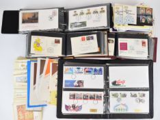 A large collection of first day covers, world stamps and philatelic material, including Hawid