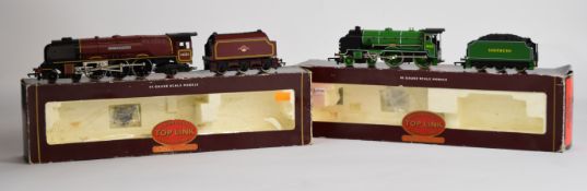 Two Hornby 00 gauge model railway locomotives comprising SR 4-4-0 Radley Schools Class V R2018 and