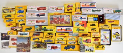 Fifty-five Atlas Editions/Dinky Toys modern re-issue diecast model cars and trucks to include
