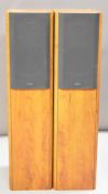 Pair of Celestion Ditton F20 floor standing stereo speakers, W20 x D28 x H80cm