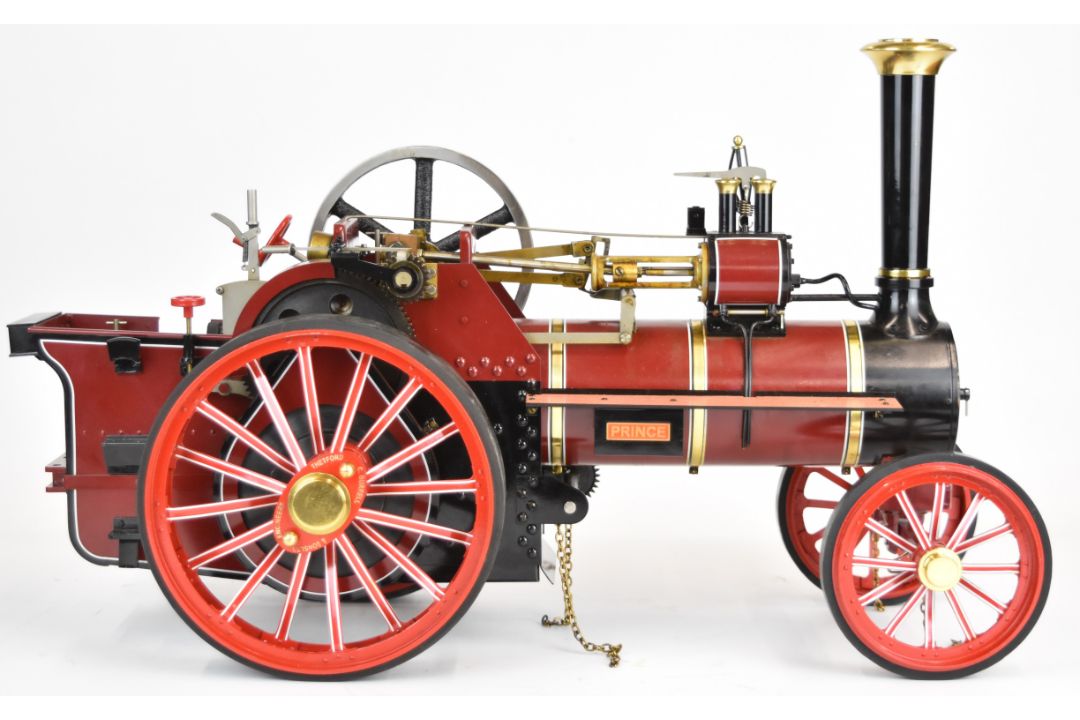 Maxitrak 1 inch scale Burrell live steam traction engine, with gas fired silver soldered boiler, - Image 3 of 17