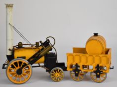 Hornby Stephenson's Rocket 3½ inch gauge live steam locomotive and tender, overall length 41cm