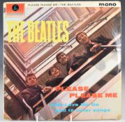 The Beatles - Please Please Me with black and gold label, UK first pressing mono album (PMC 1202).