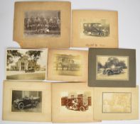 Early veteran motoring / London interest photographs / ephemera including Daimler and similar