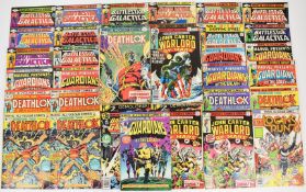 Eighty-four Bronze Age Marvel comics comprising titles Guardians of the Galaxy, John Carter