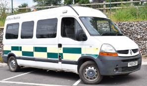 2009 Renault Master LM35 DCI 120 2.5 litre diesel ambulance or van, registration number YN59 GBY,