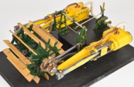 Live steam twin cylinder South American model paddle steamer engine, built by the award winning late