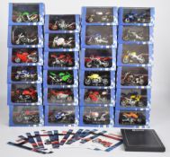 Twenty-four Atlas Editions diecast model Superbikes, each in original display box with certificate