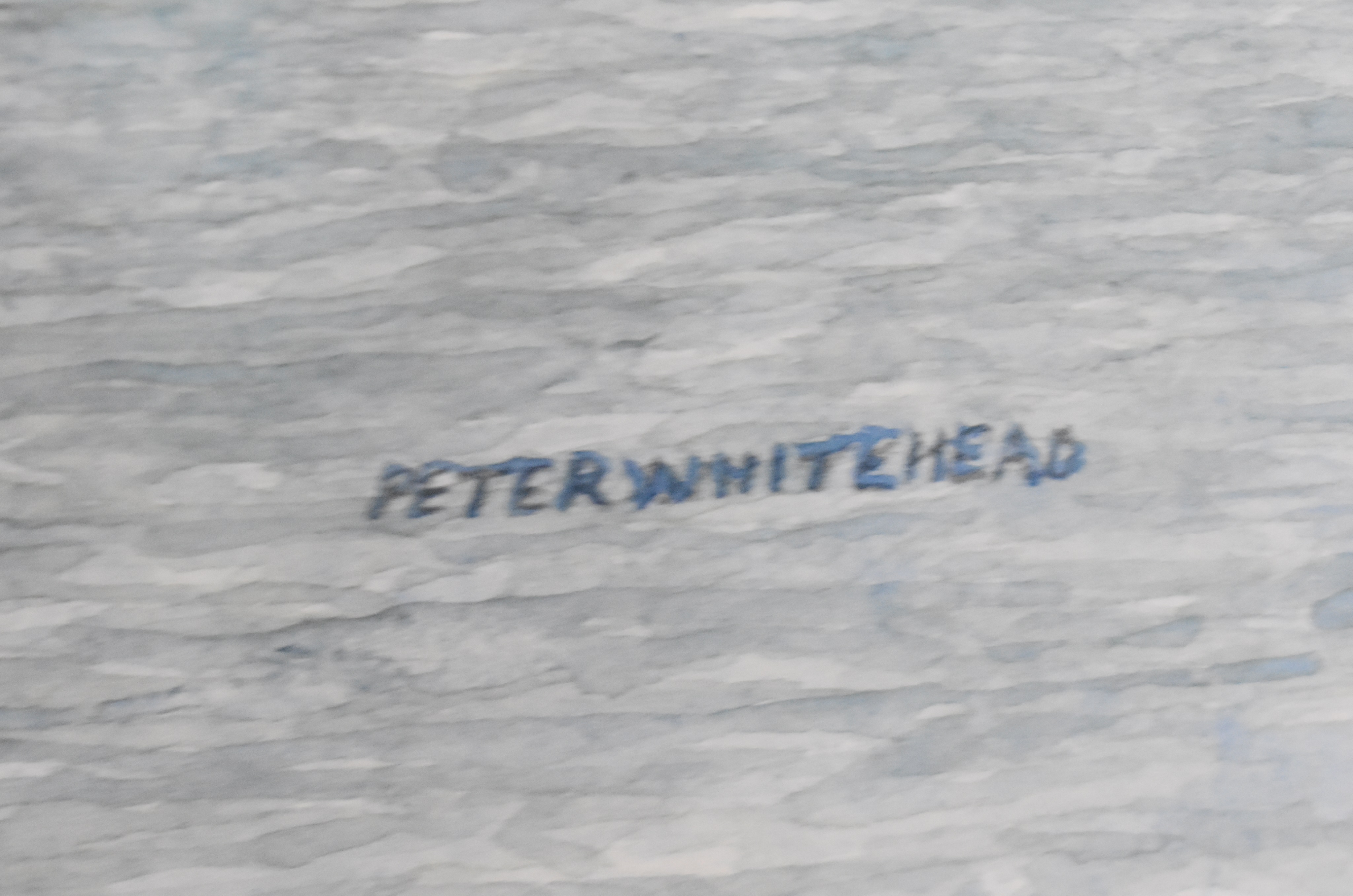 Peter Whitehead watercolour Dominion Monarch liner or ship being guided into harbour by tugs, signed - Image 3 of 5