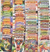 Forty-five Captain Marvel (1968) comic books to include issues #1-9