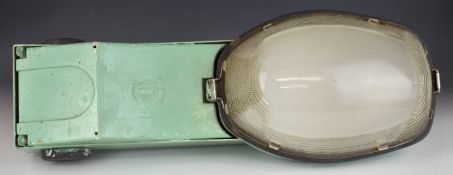 Mid century modern / vintage 'Holophane France' street lamp, height 69cm