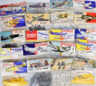 Twenty early Airfix 1:72 scale plastic model aeroplane kits to include Douglas A4D-I Skyhawk 1409,