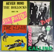 Approximately sixty Punk Rock/ New Wave/ Post Punk and Punk Oi LPs including The Clash London