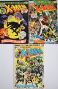 Three Bronze Age X-Men comic books by Marvel comprising issues #90, #96 &  #109, early new team