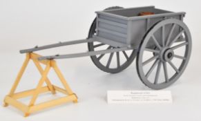 Prize winning exhibition quality model of a tumbrel horse drawn cart, built by the award winning