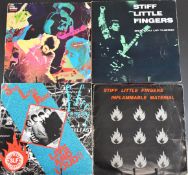 Stiff Little Fingers - Five Punk / Post Punk / New Wave LPs comprising Inflammable Material, Live