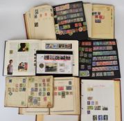 GB and world stamp collection from Queen Victoria to Queen Elizabeth II in ten albums including