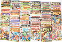 Fifty-five Silver and Bronze Age Fantastic Four related comics by Marvel.