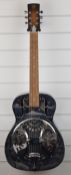 1989 Dobro DM-33H Resonator guitar made in the USA, serial number N8 382 89 B, with hard case