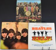The Beatles - Three LPs comprising Sgt Pepper's Lonely Hearts Club Band (PCS 7027) with 'The