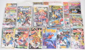One hundred and fifty mostly 1990's Marvel comics to include The Infinity War, Spider-Woman, The