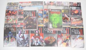 Ninety Civil War and similar comic books by Marvel.