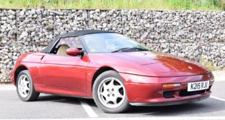 1992 Lotus Elan 1.6 petrol convertible car, registration number K215 RJU, with V5c. MOT expires 08/