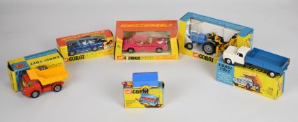 Six Corgi Toys diecast model vehicles comprising Whizzwheels Bentley T Series 274, Mercedes Benz