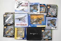Twelve diecast model aircraft to include Italeri, Dragon Wings, Easy Model and Witty Wings, all in