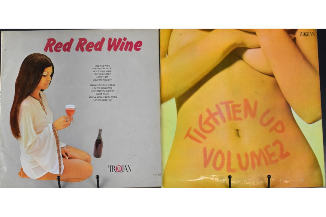 Trojan Reggae / Ska LPs Tighten Up (TTL7) and Red Red Wine (TTL 11), records and covers both - Image 1 of 2