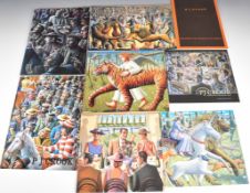 [SIGNED] P J Crook, a group of 8 illustrated Exhibition Catalogues 1995-2015 at Brian Sinfeld