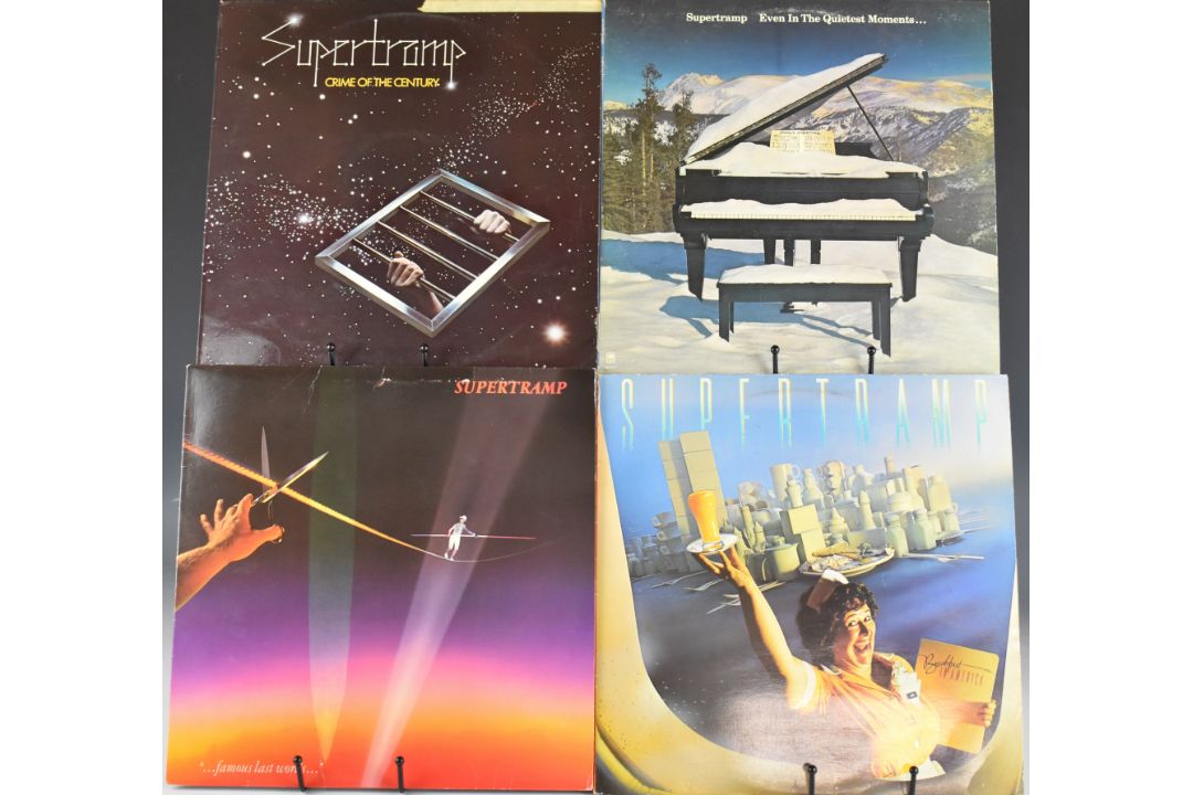 Six Rock LPs comprising Supertramp Famous Last Words, Breakfast In America, Even In The Quietest - Image 1 of 2