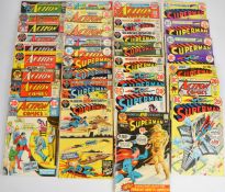 Thirty-two mostly Silver Age DC Superman and Action Comics comprising issues (Superman) 230, 231,