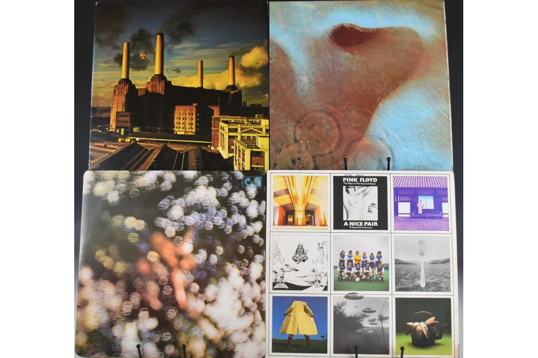 Pink Floyd - Seven Prog Rock LPs comprising Obscured By Clouds first press A1/B2 with pinched - Image 1 of 2