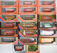Twenty Gilbow Exclusive First Editions (EFE) 1:76 scale diecast model buses to include Daimler DMS