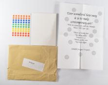 Damien Hirst interest DIY spot kit, presented as a tonge in cheek Christmas gift by the the