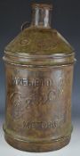 Wakefield Castrol vintage car interest cone top oil can, height 56cm
