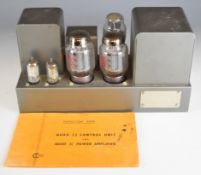 Quad II valve amplifier, serial number 27321, length 32cm, with instruction book
