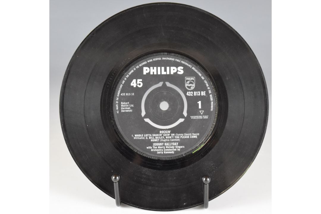 Johnny Hallyday Rockin' 432813 BE UK Philips issue EP with tri centre and picture sleeve - Image 3 of 3