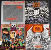 Napalm Death - Three hardcore / Thrash LPs comprising From Enslavement To Obliteration, Scum and The