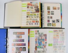 A world stamp collection in four folders and two stockbooks