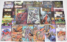 Over two hundred and thirty Spawn comics by Image comprising issues #1-202 and related spin of